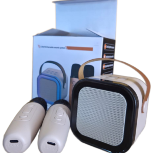 parlante con 2 microfonos karaoke